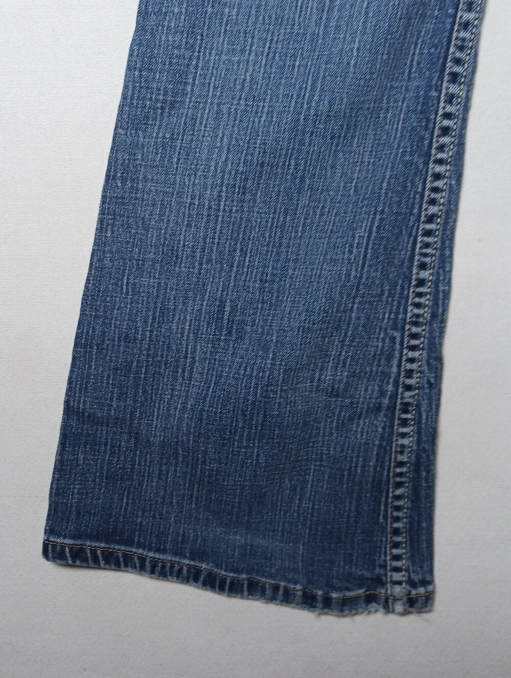 BKE Buckle Womens Star Stretch Flare Jeans 27X29 Medium Blue Wash Ripped Denim